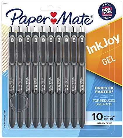 Paper Mate® עטים של קצה לבד | עטים של פלייר® סמן, נקודה בינונית, מגוונת, 24 עטים לספירה וג'ל עטים אינקג'וי, נקודה בינונית, 14 עטים וספירה